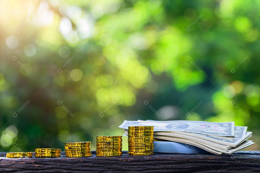 Conceito de economia de dinheiro e crescimento dos negócios