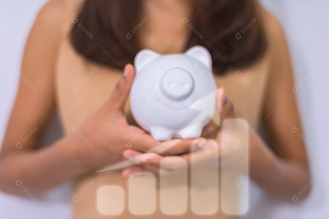 Gráfico de exibição de pessoas de negócios no crescimento dos negócios