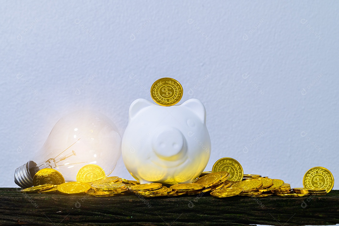 Conceito de economizar dinheiro porco