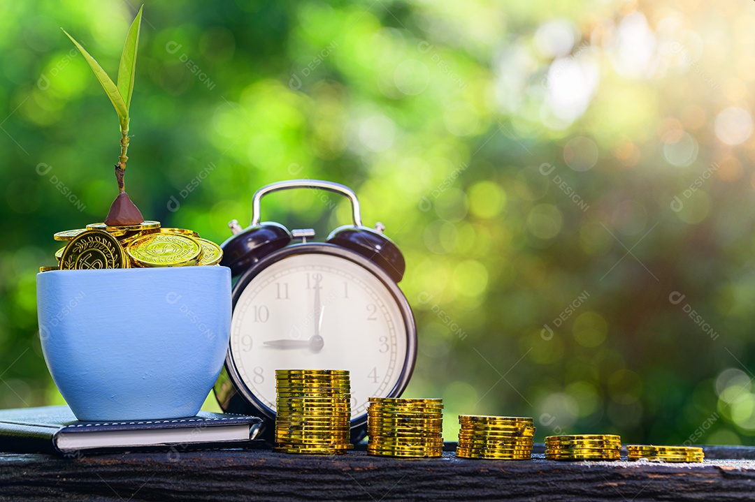 Conceito de economia de dinheiro e crescimento dos negócios