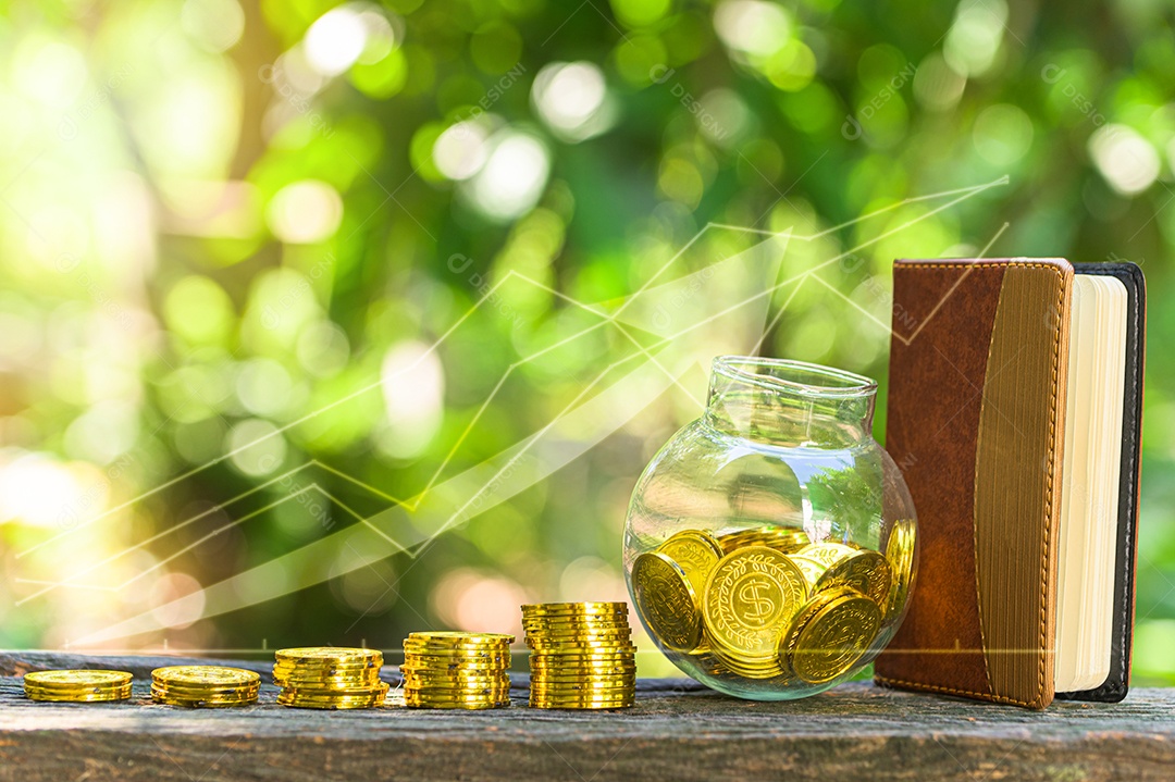 Símbolo de gráfico de barras de crescimento de negócios financeiros