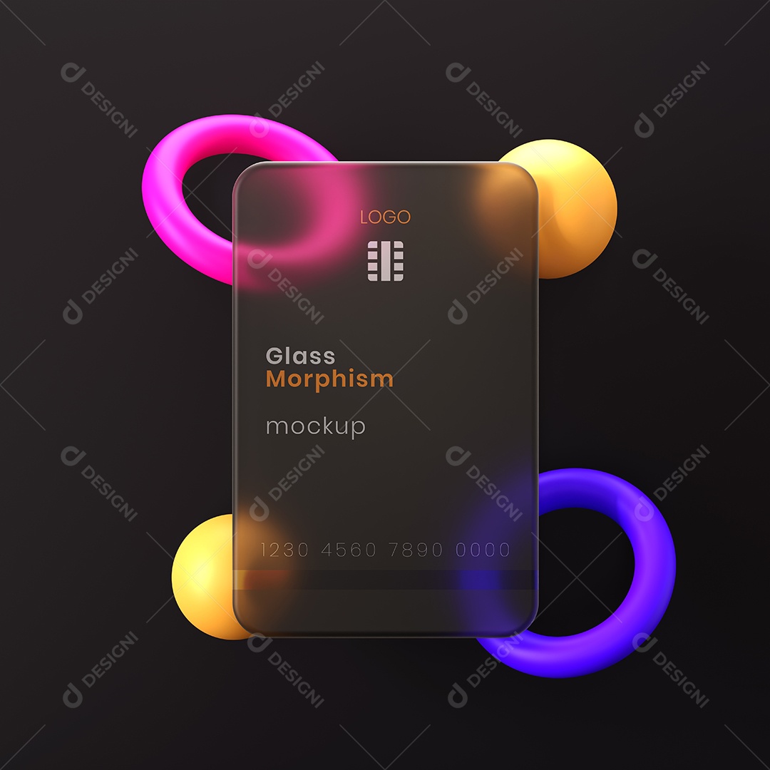 Textura de Vidro Mockup Tela Celular PSD