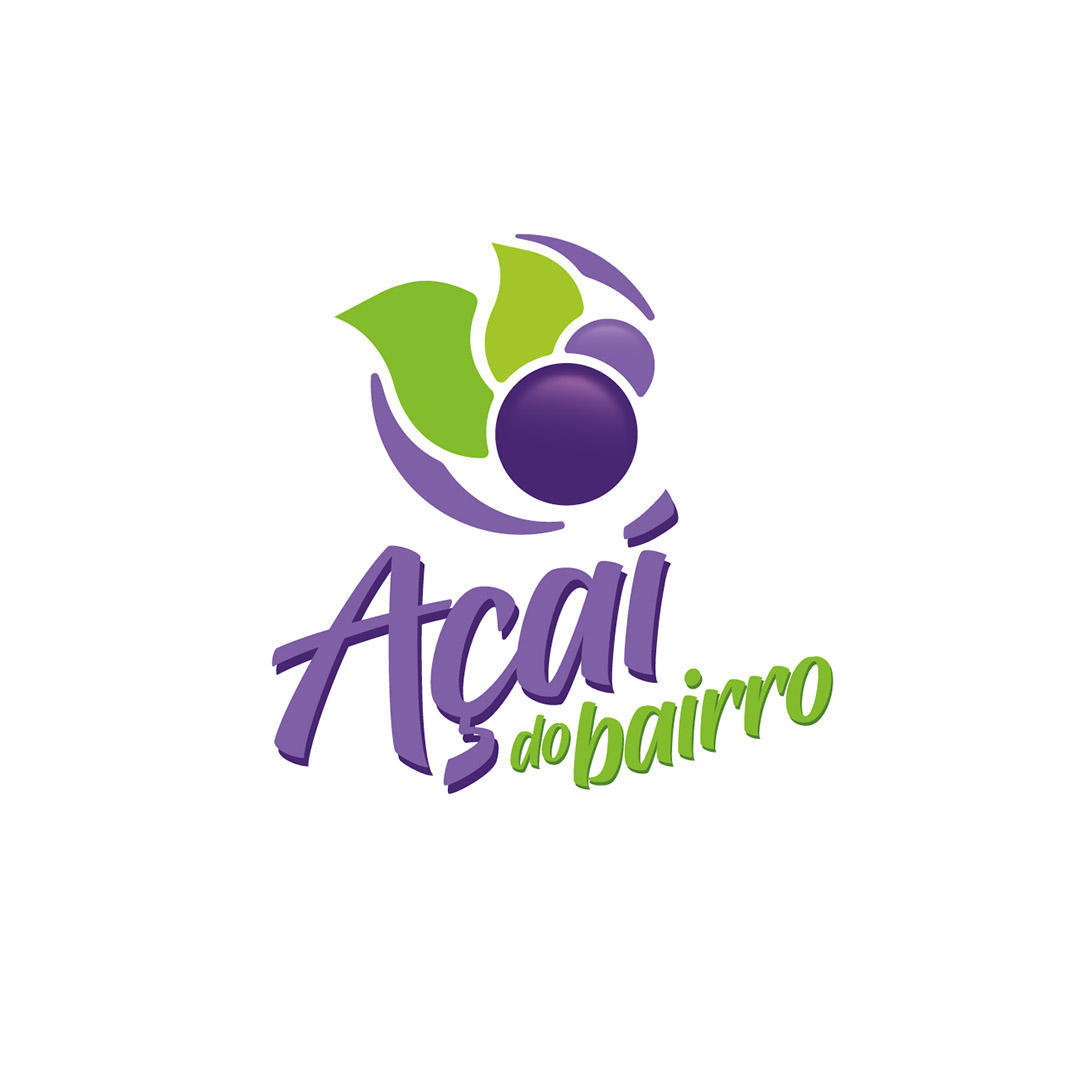Logo Açaí do Bairro AI Editável