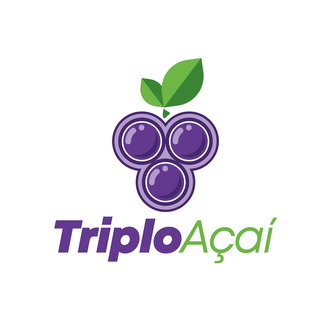 Logo Triplo Açaí AI Editável