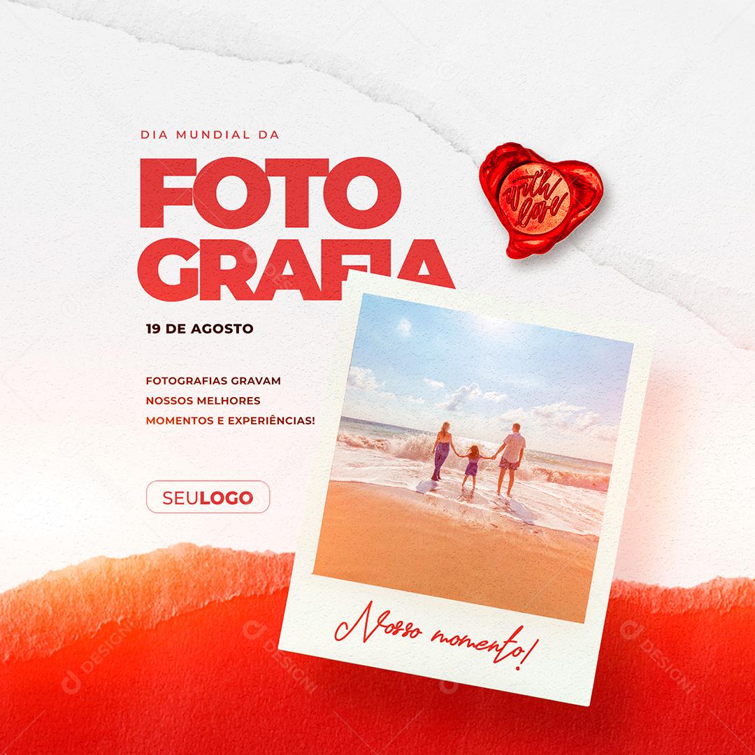 Dia Mundial Da Fotografia 19 De Agosto Social Media PSD Editável