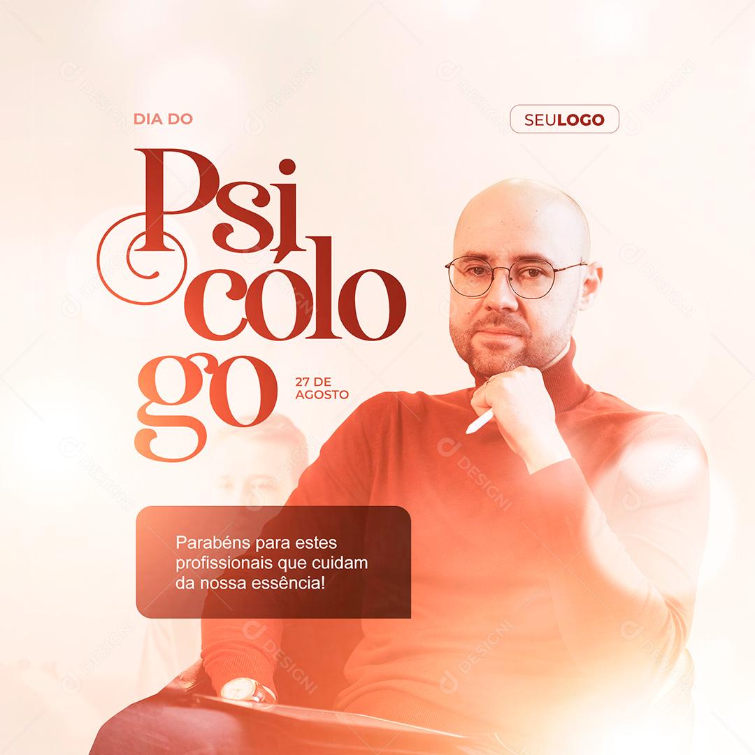 Dia Do Psicólogo 27 De Agosto Data Comemorativa Social Media PSD Editável