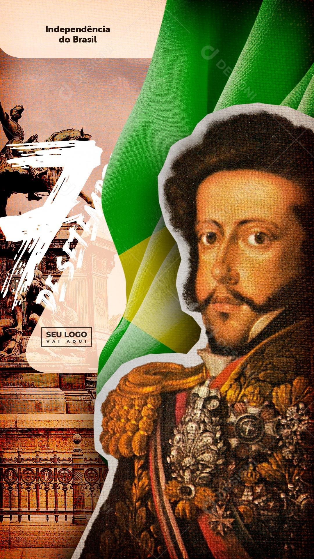 Dia 7 De Setembro Independência Do Brasil Social Media PSD Editável