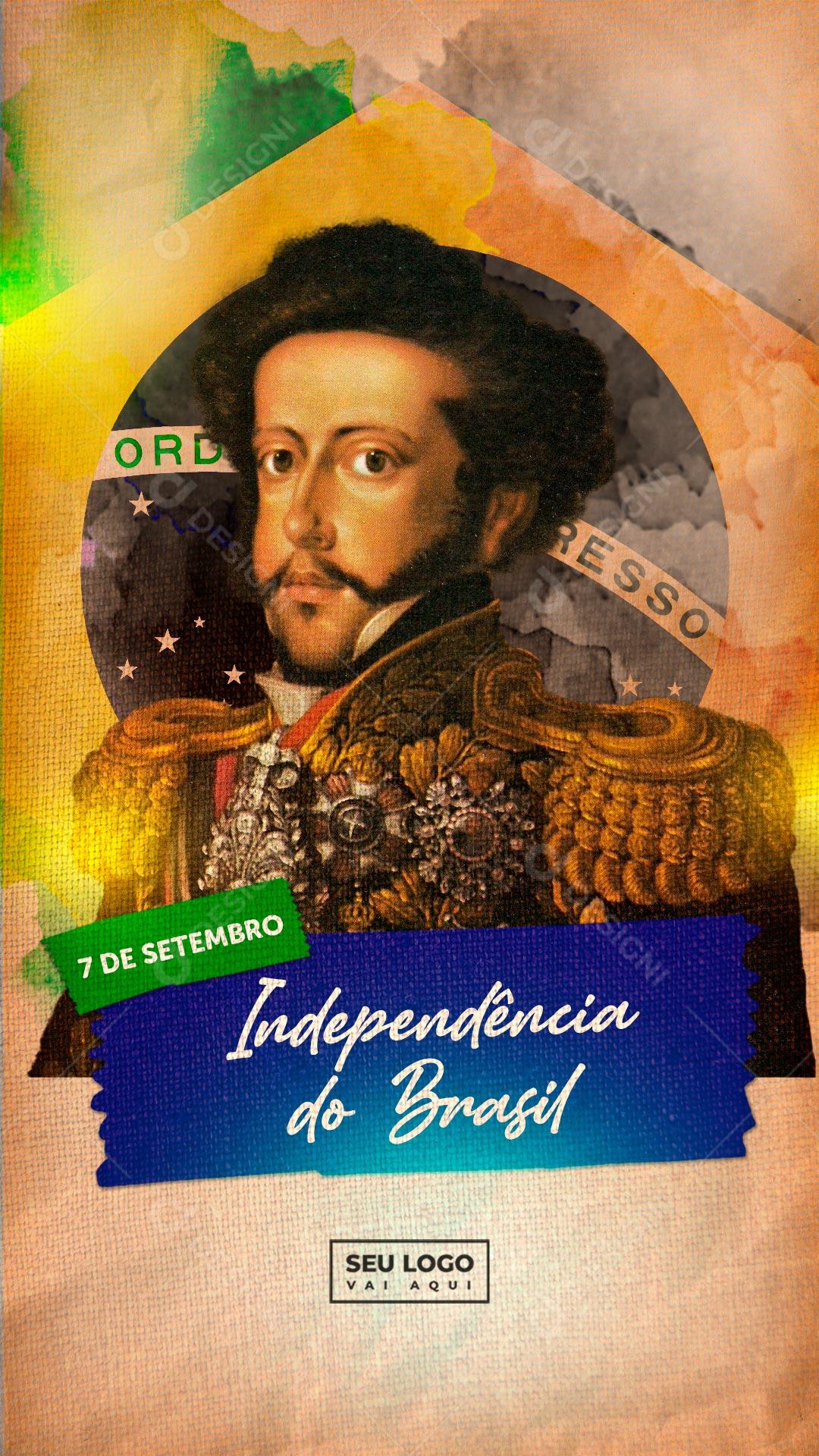 Dia 7 De Setembro Independência Do Brasil Social Media PSD Editável