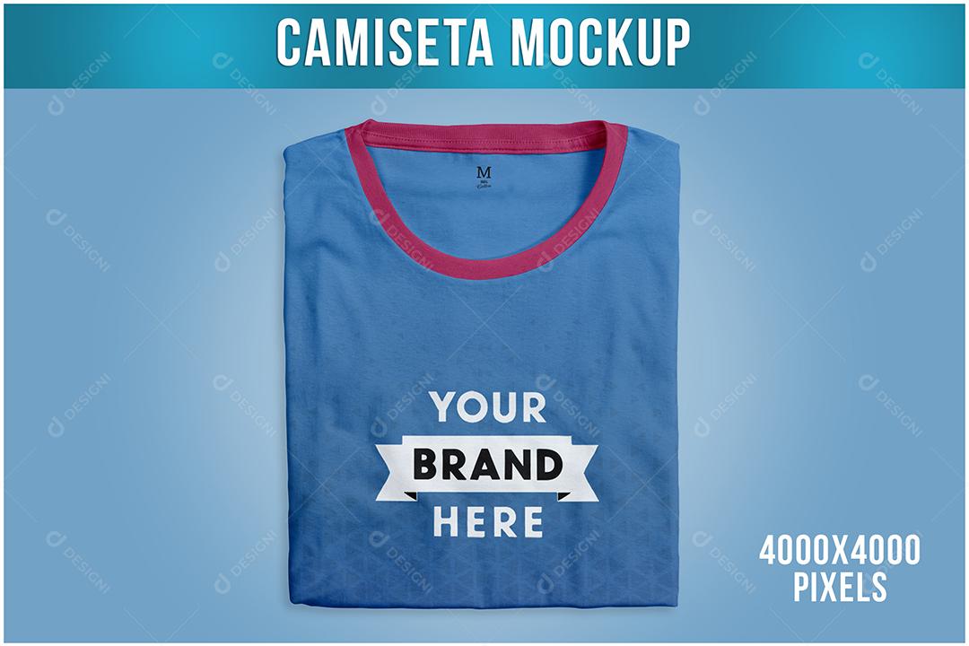 Camiseta Dobrada Mockup PSD