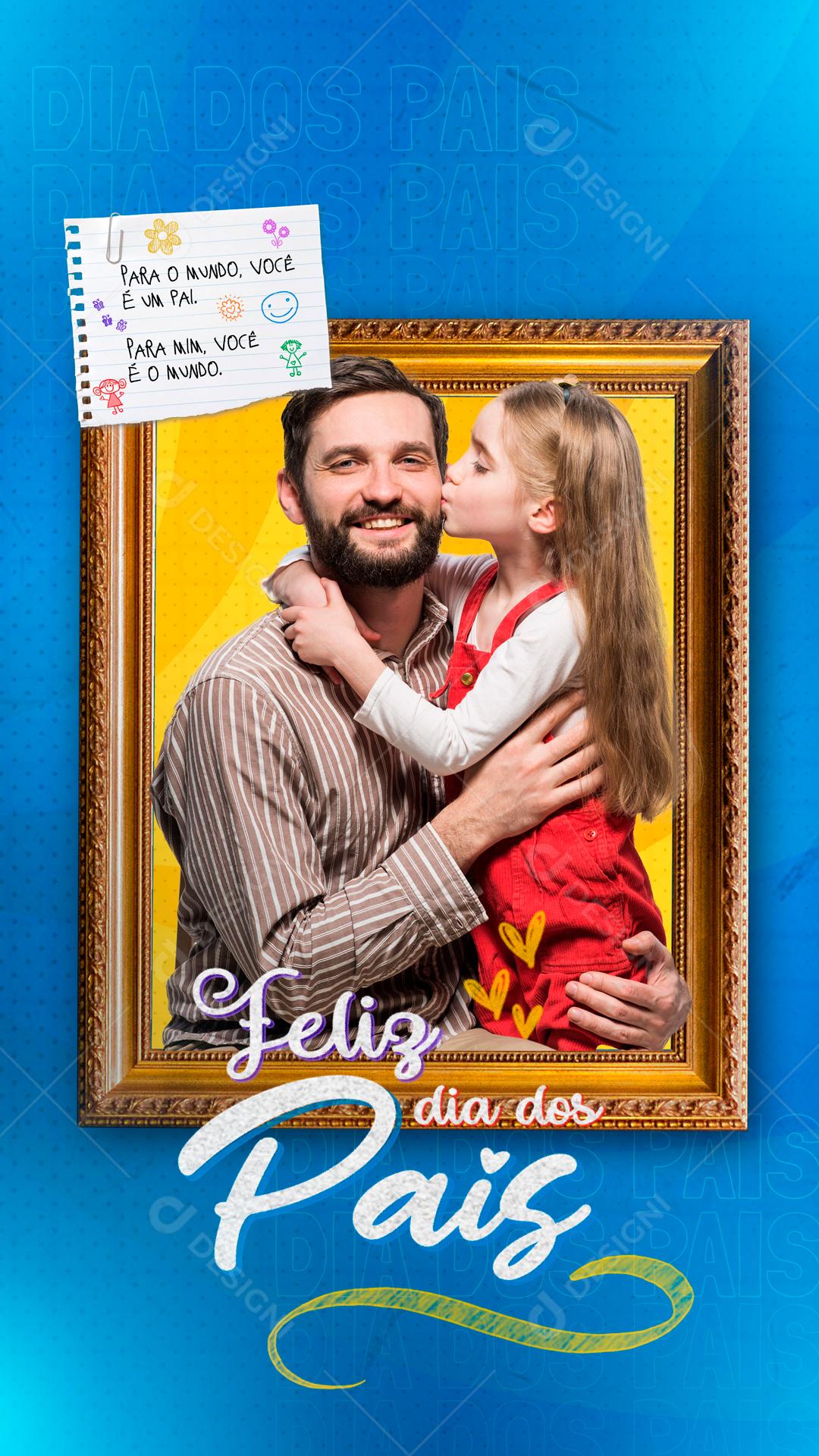 Feliz Dia Dos Pais Data Comemorativa Social Media PSD Editável