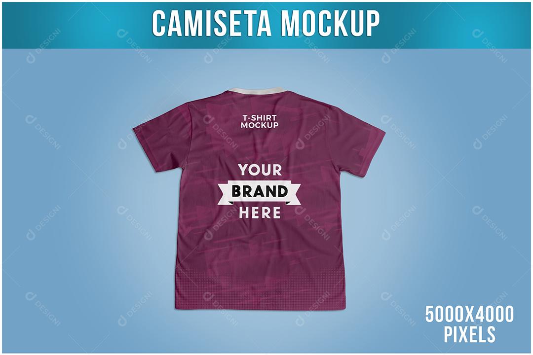 Camiseta Mockup Vista Trás PSD