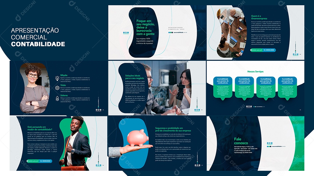 Apresentação Comercial Contabilidade PSD Editável
