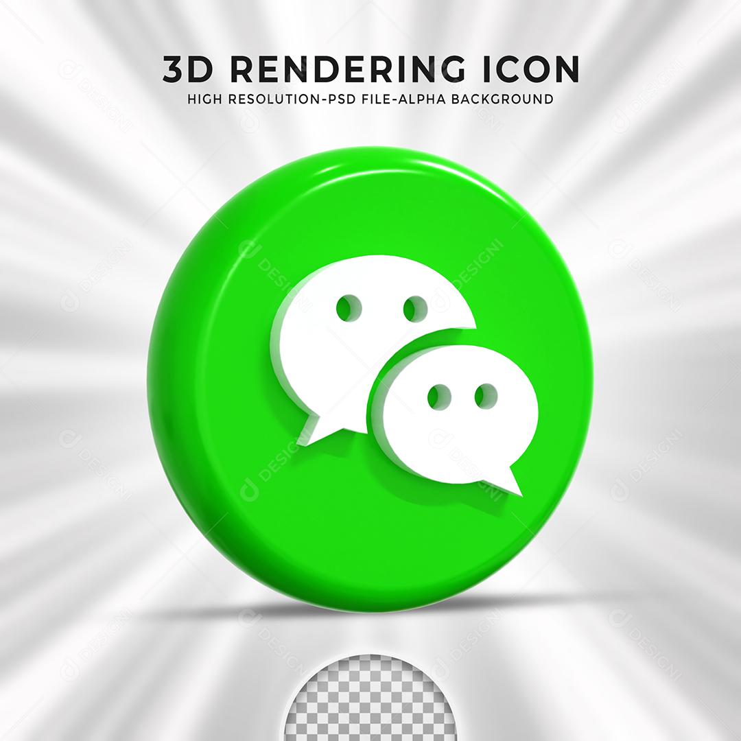 Ícone 3D Line Para Composição PSD