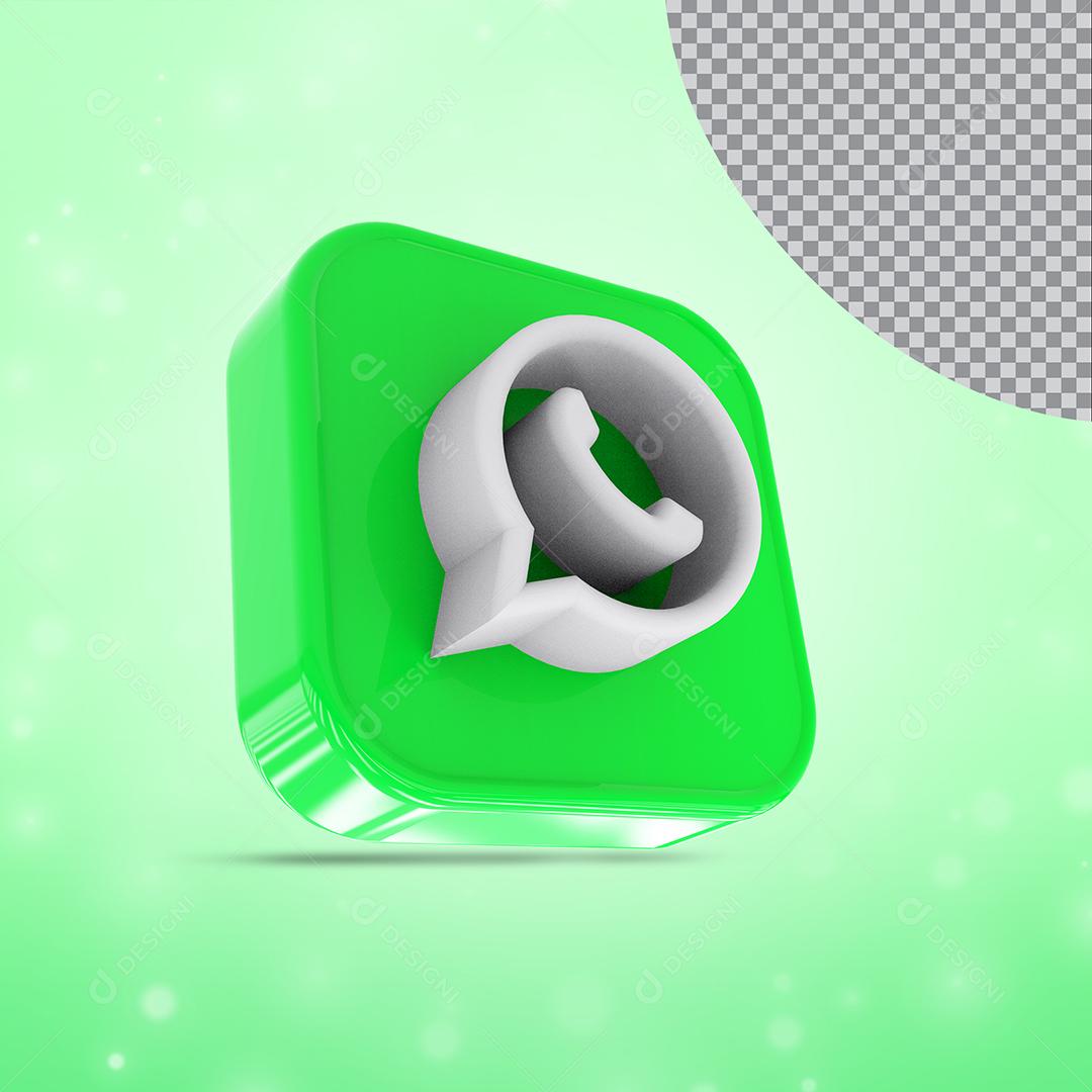 Whatsapp 3D Element For Composition PSD