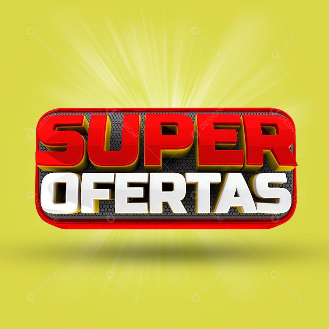 Selo 3D Super Ofertas PSD