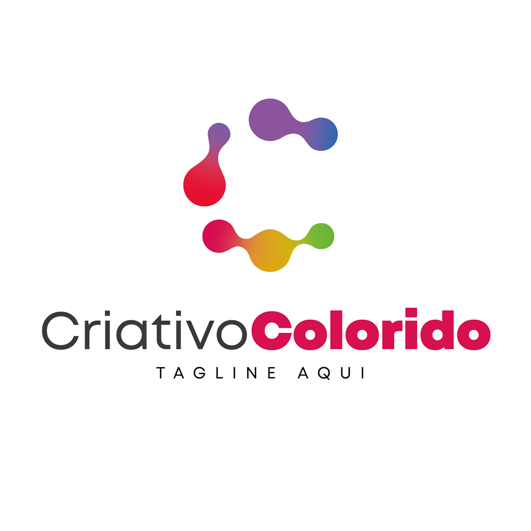Logo Agências Criativo Colorido Vetor EPS Editável