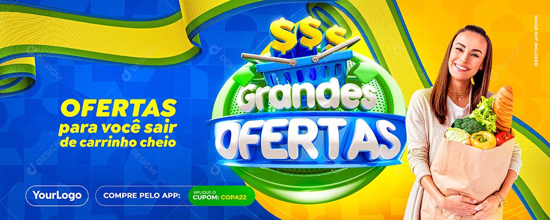 Grandes Ofertas Venha Conferir Nossas Promoções Social Media PSD Editável