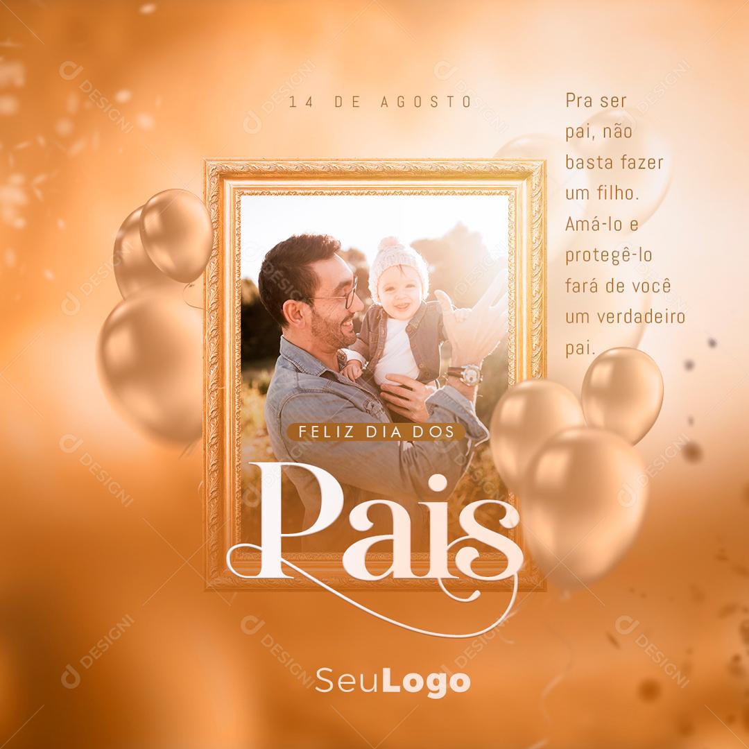 Feliz Dia Dos Pais Data Comemorativa Social Media PSD Editável