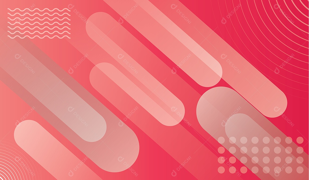 Fundo vermelho Abstrato com formas