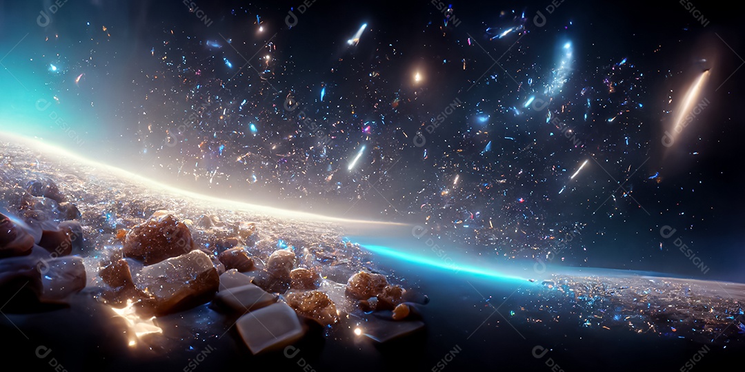 Via Láctea no espaço 3D