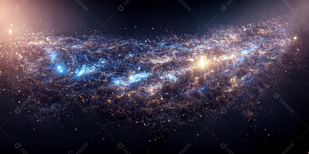 Via Láctea no espaço 3D