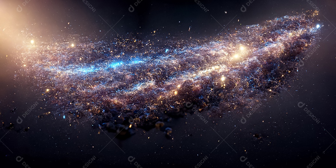 Via Láctea no espaço 3D