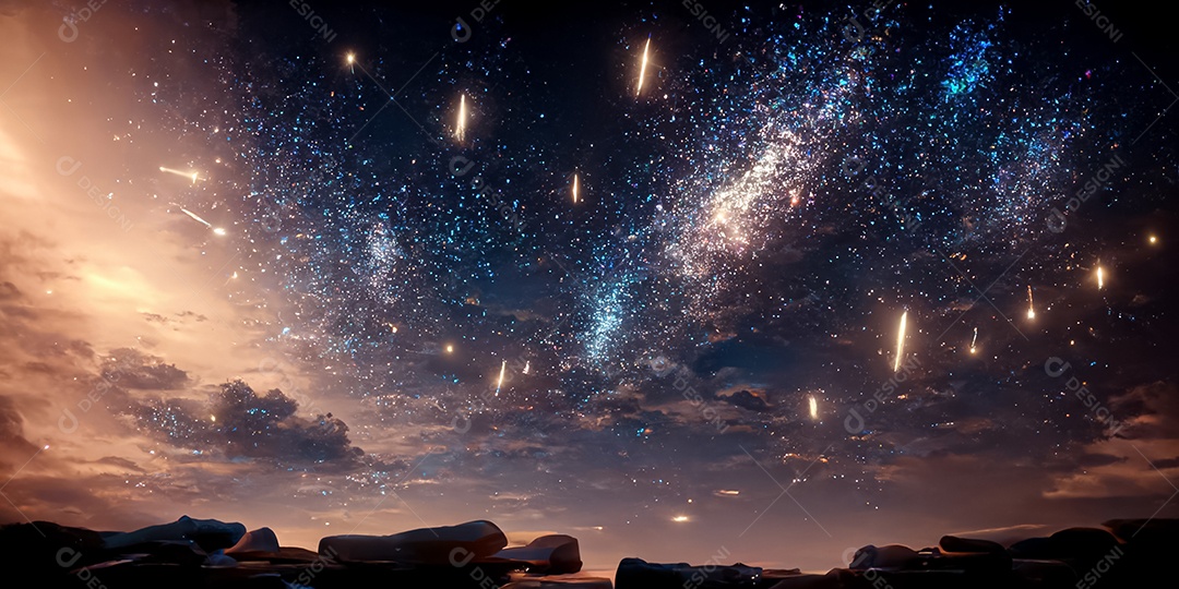 Via Láctea no espaço 3D