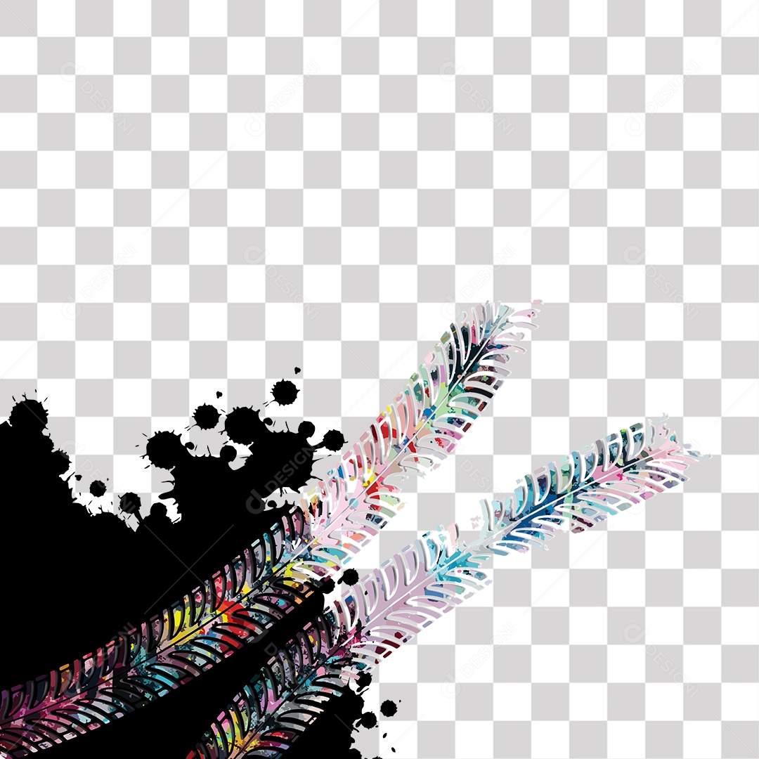 Pintura Colorida PNG Transparente