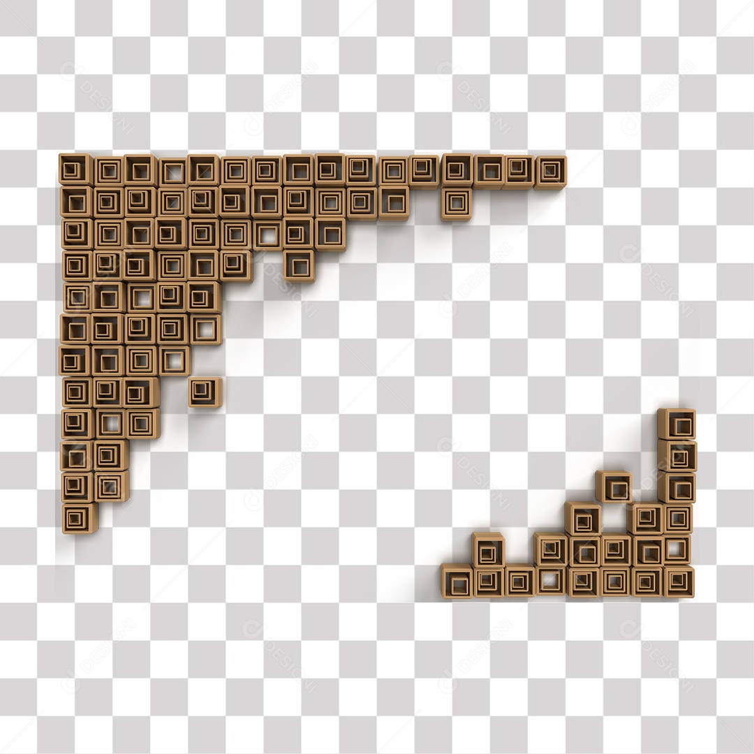 Moldura de Caixa Madeira PNG Transparente