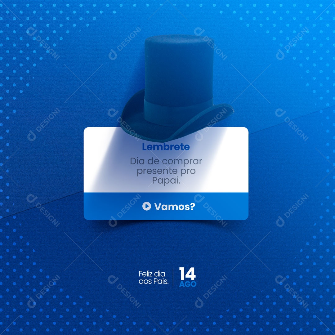 Lembrete Dia Dos Pais Social Media PSD Editável