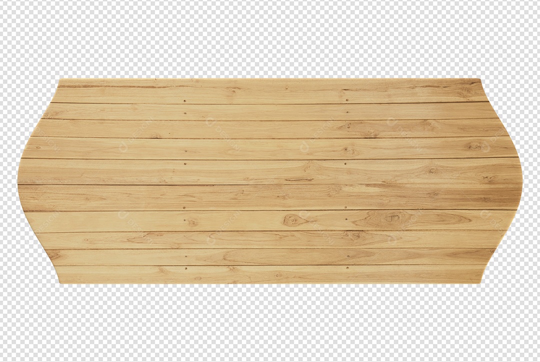 Placa de Madeira 3D Elemento Para Composição PSD