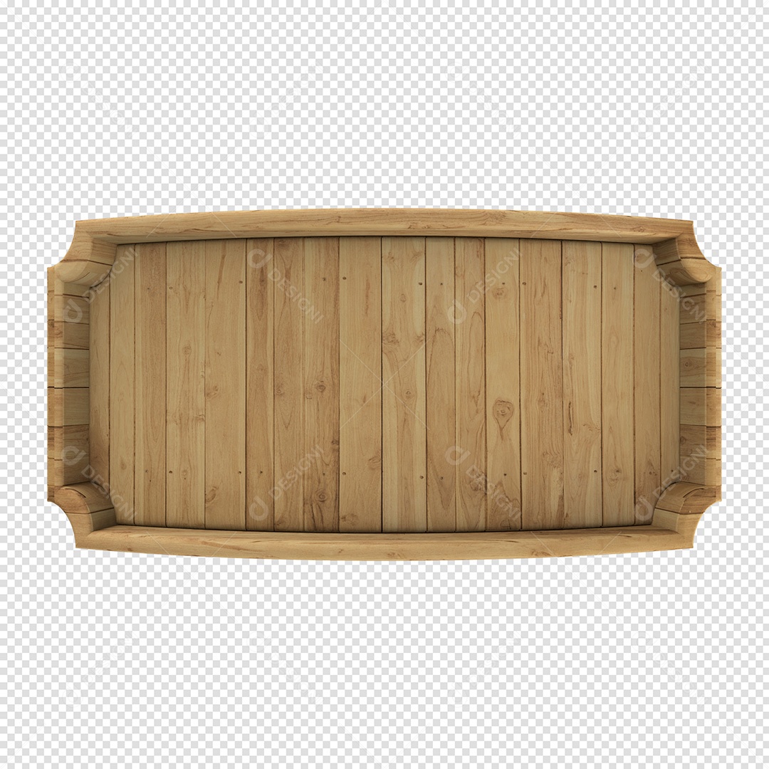 Placa de Madeira 3D Elemento Para Composição PSD