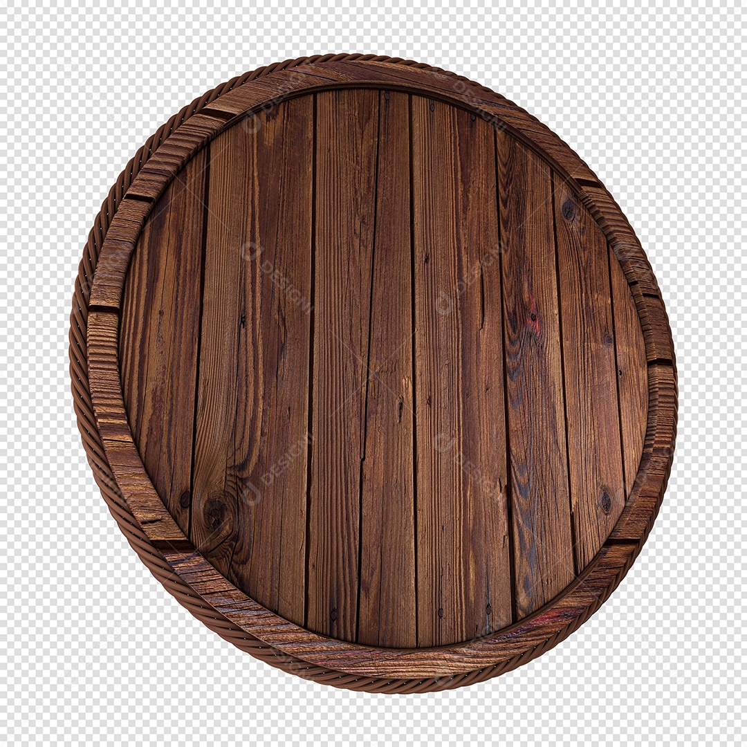 Elemento 3D de Madeira escuro PSD