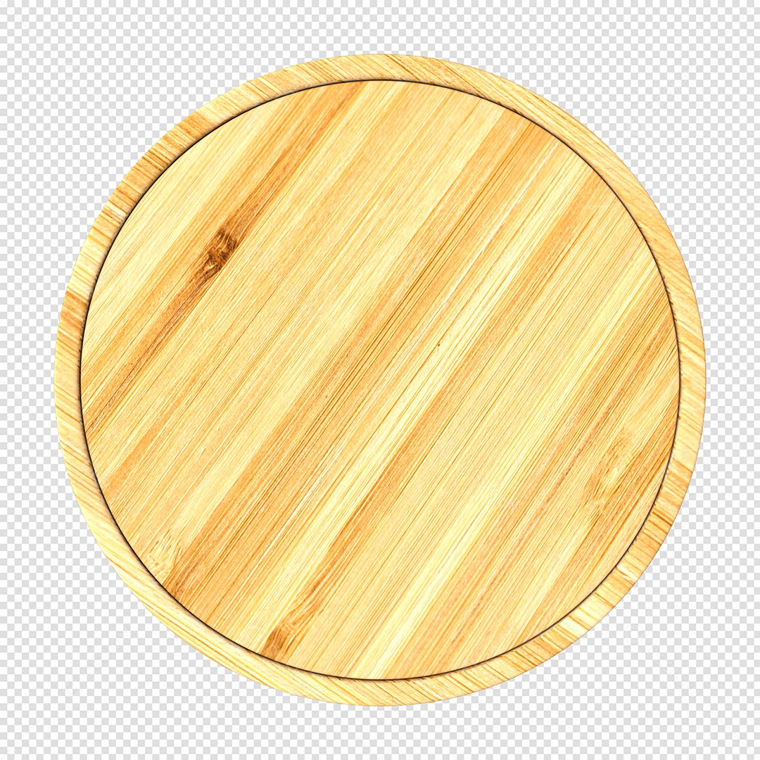 Elemento 3D de Madeira para Composição PSD