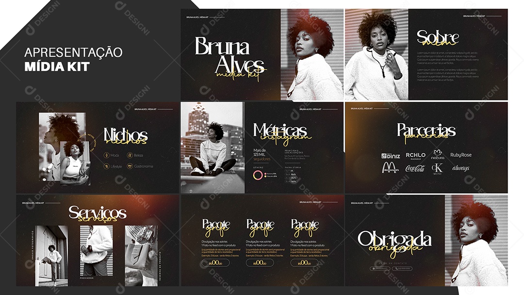 Apresentação Comercial Midia Kit PSD Editável