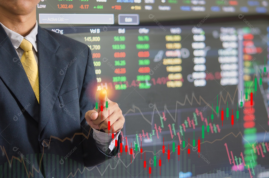 gráfico de ações e gráficos