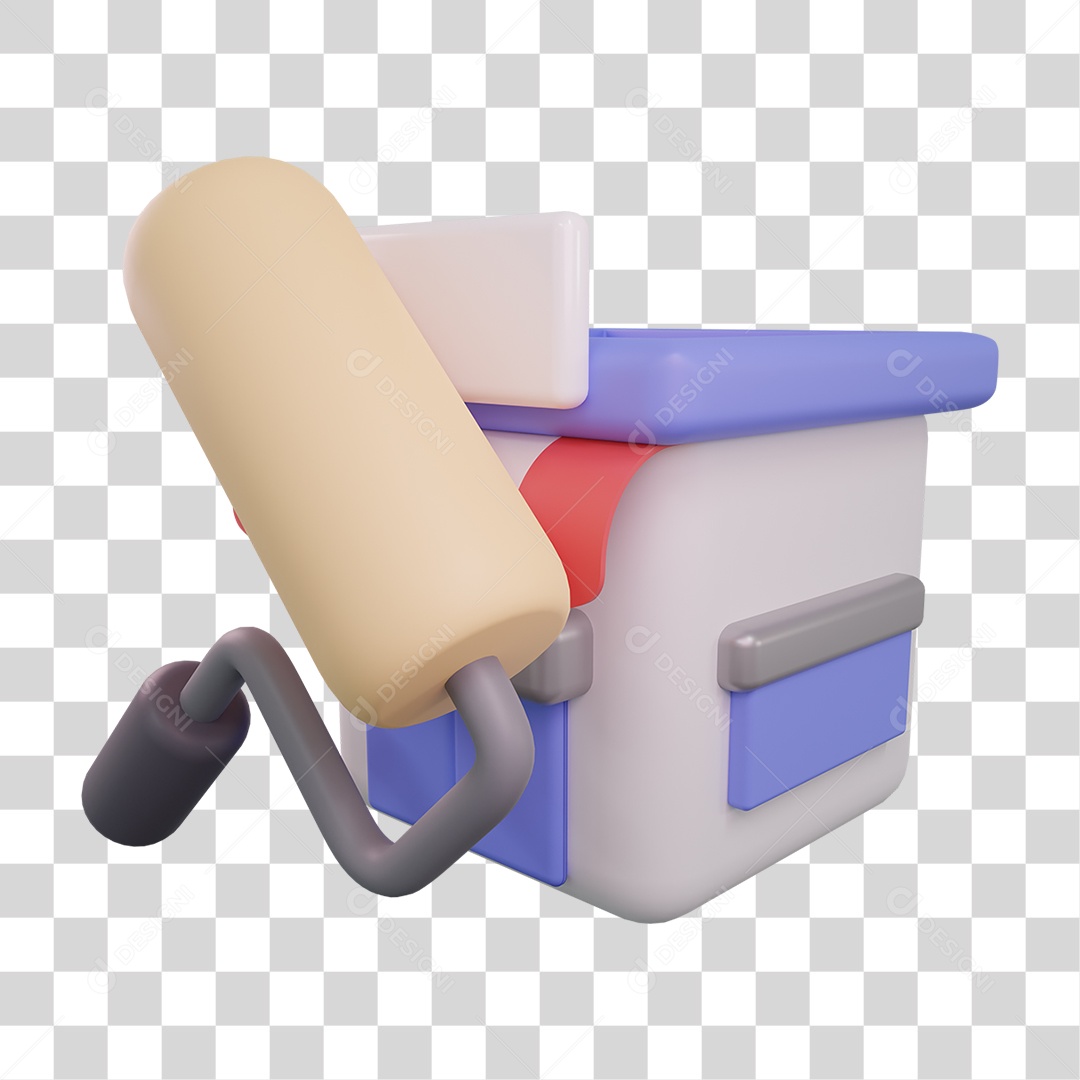 Rolo de Pintura Lojas PNG Transparente