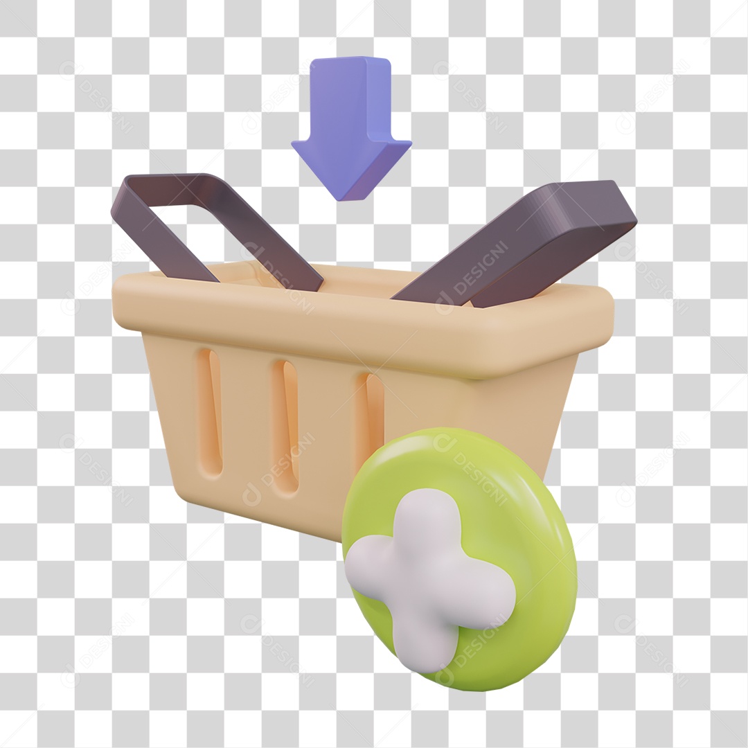 Cesta de Compras PNG Transparente