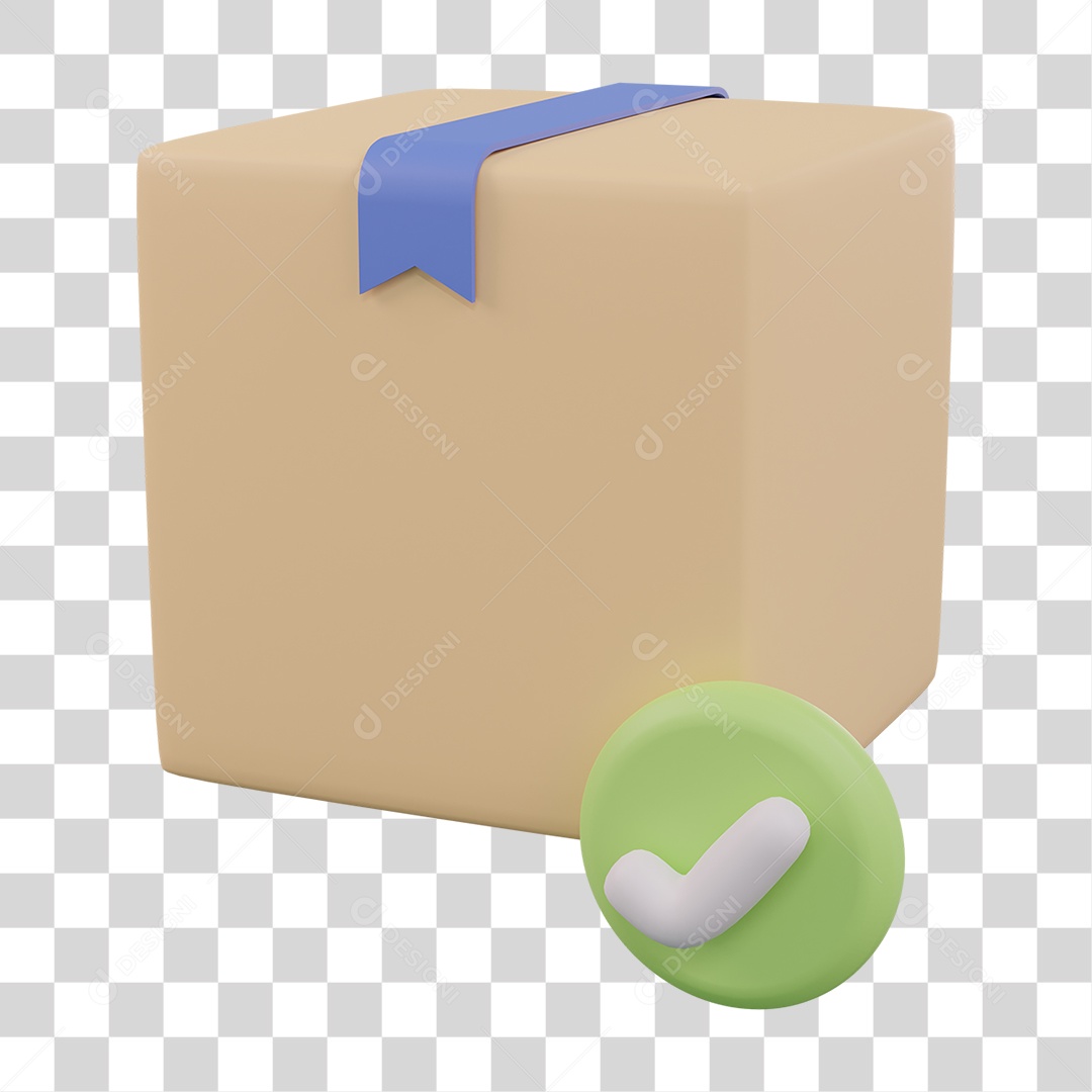 Caixa de Mercadorias Entregue PNG Transparente