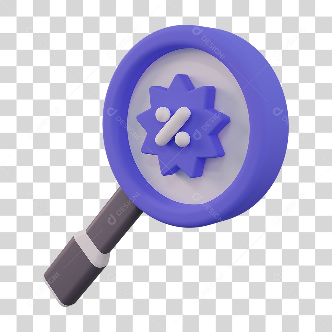 Lupa com Emblema de Divisão PNG Transparente