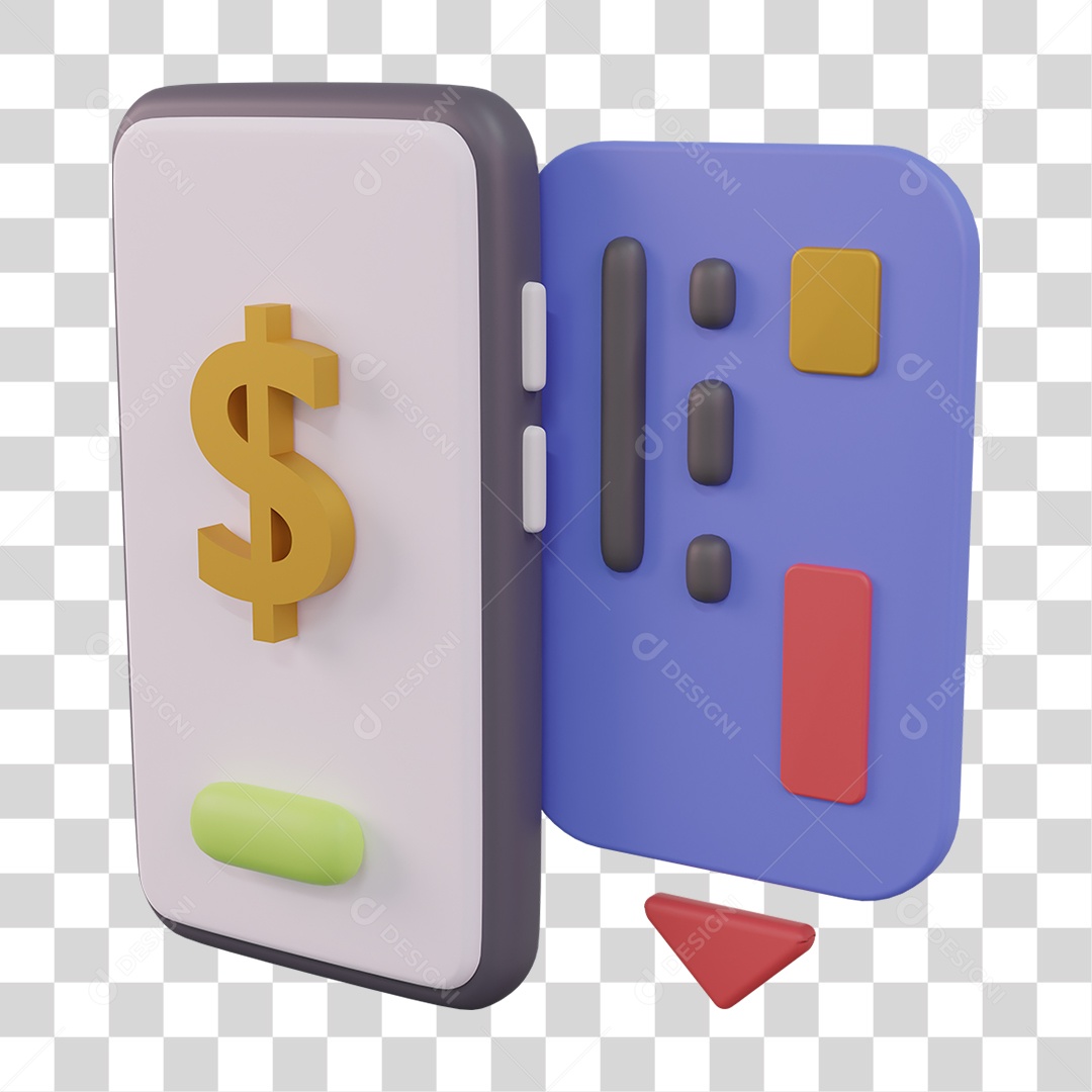 Celular Cartão de Credito Pagamentos PNG Transparente