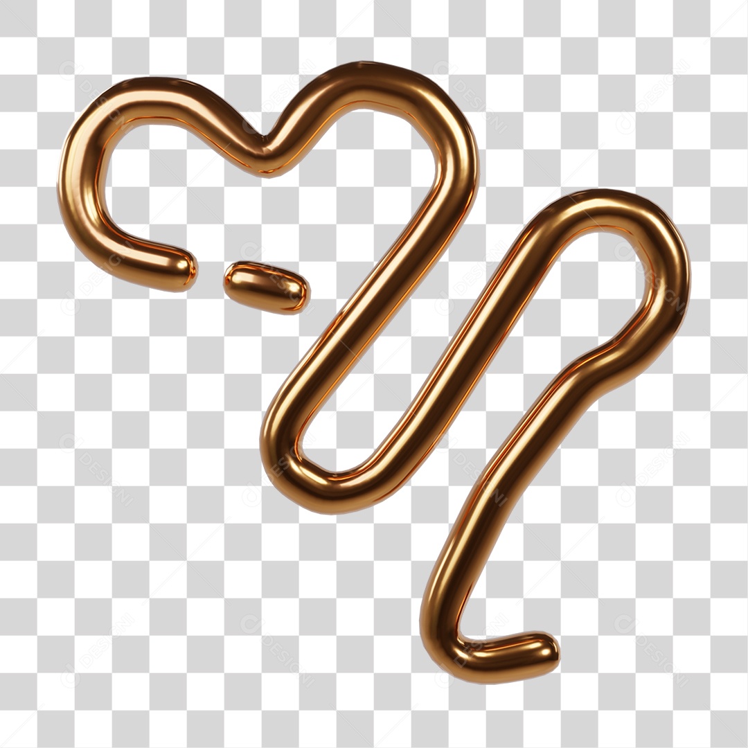 Coração Desenho Metal Cores PNG Transparente