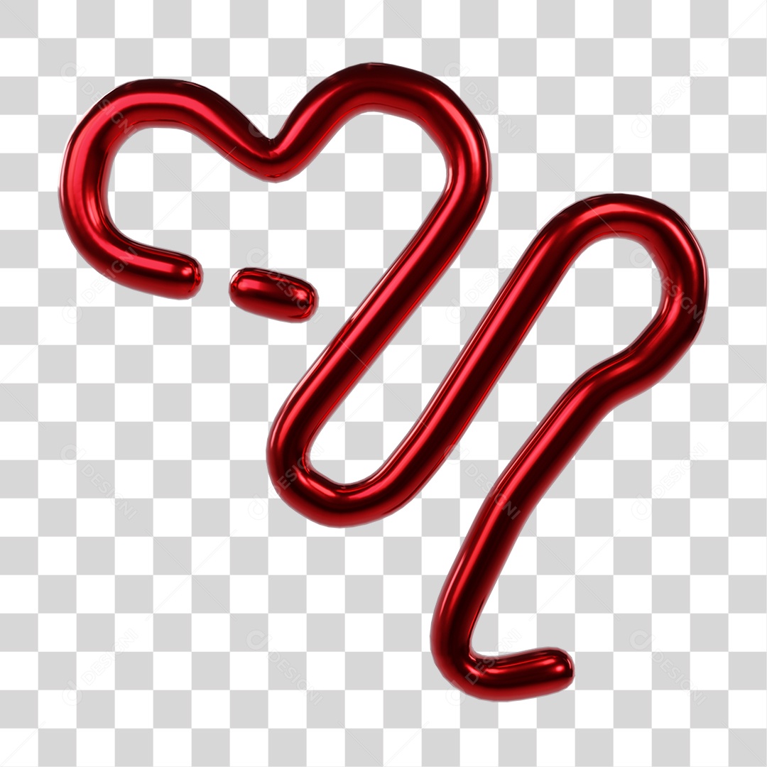 Coração Desenho Metal Cores PNG Transparente