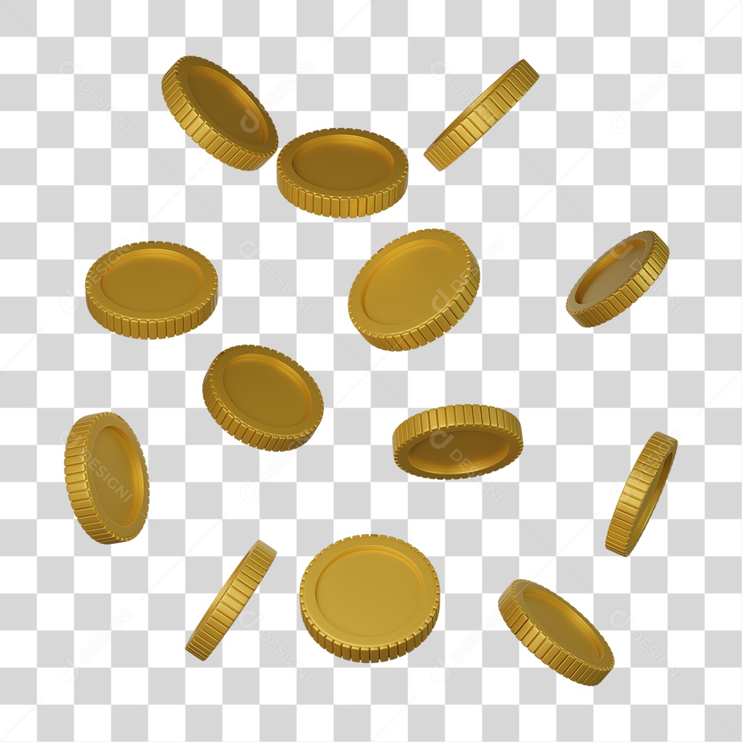 Investimentos Moedas PNG Transparente