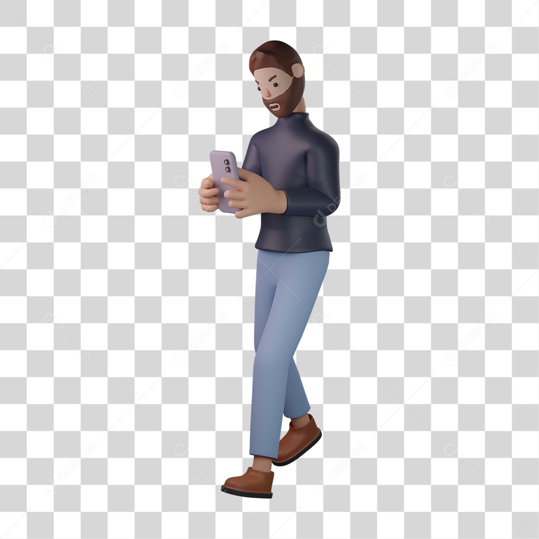 Homem Empresário de Casaco Preto PNG Transparente