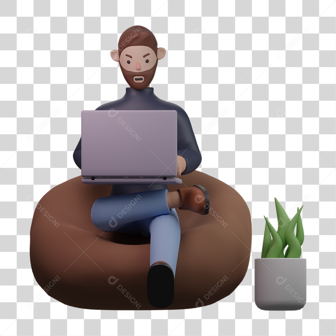 Homem Empresário de Casaco Preto PNG Transparente