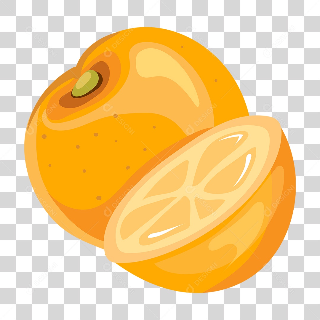 Desenho de fruta laranja