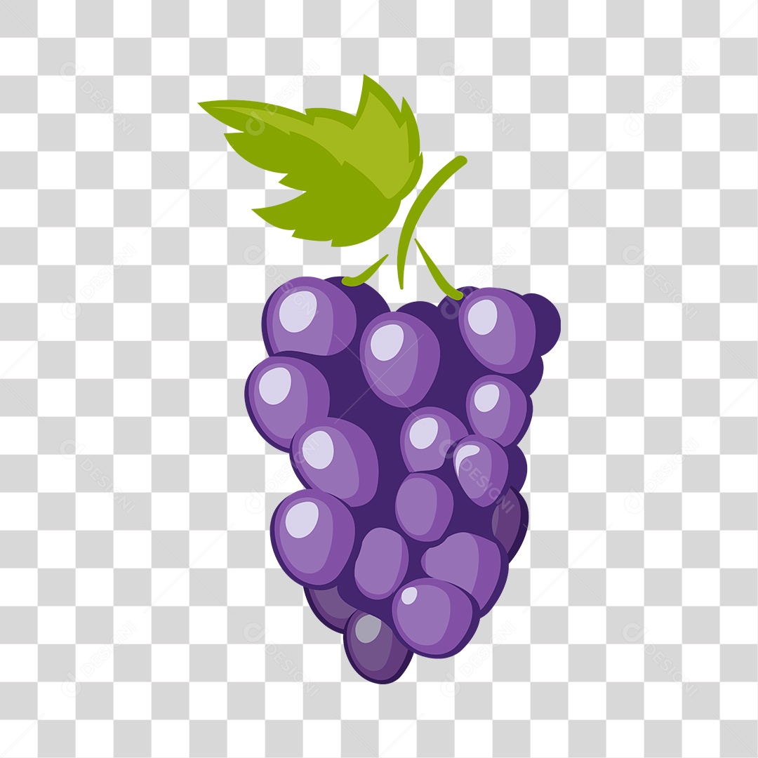 Desenho de cacho de uvas PNG Transparente