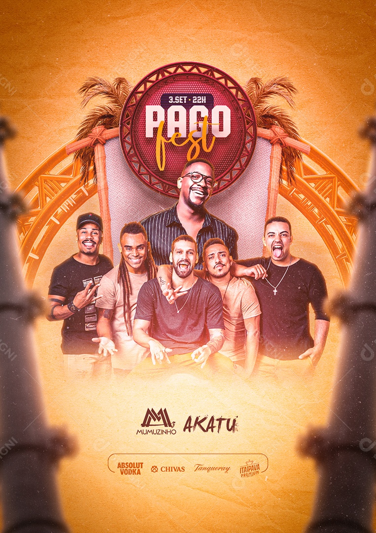 Pago Fest Mumuzinho Akatu Flyers Social Media PSD Editável