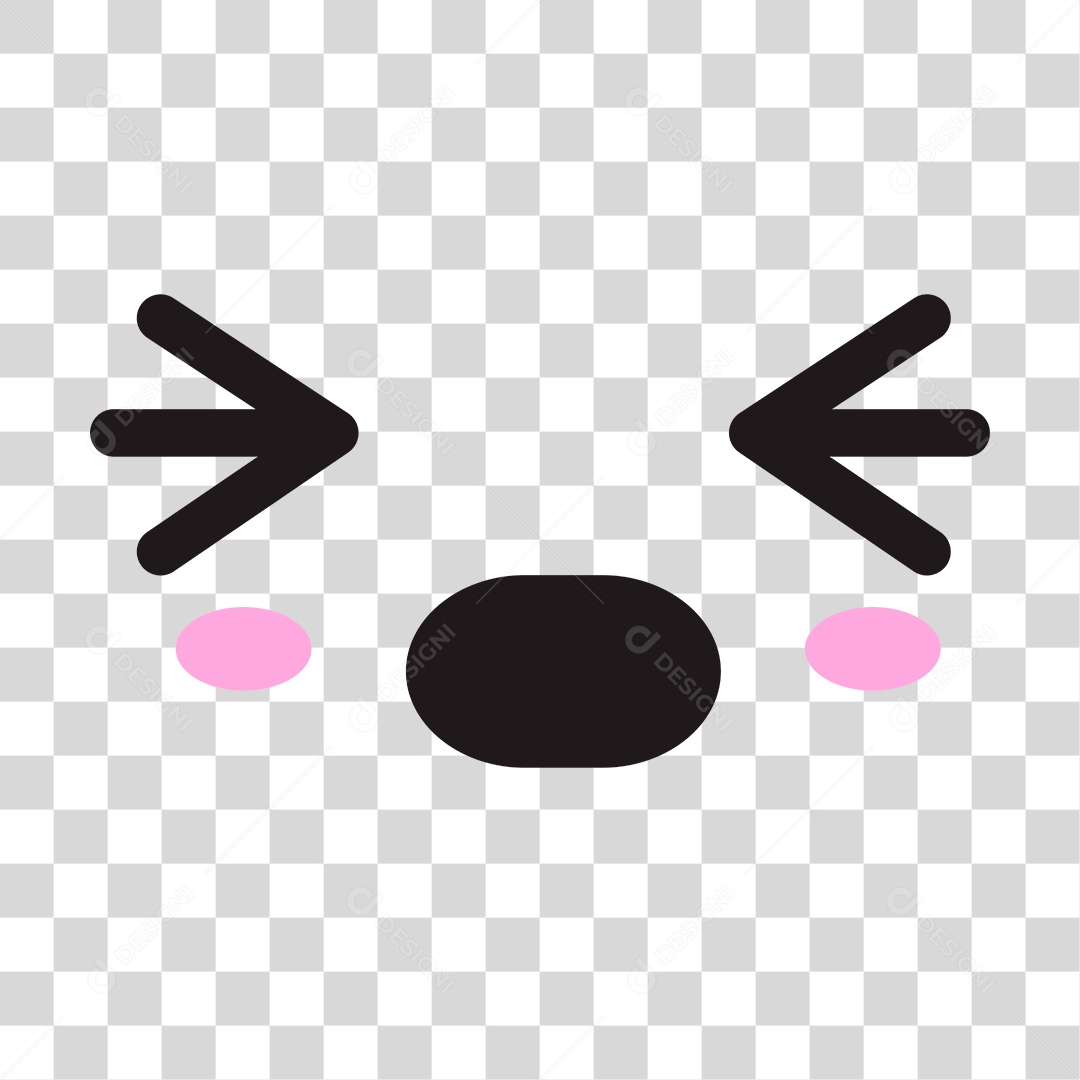 Face de personagem triste PNG